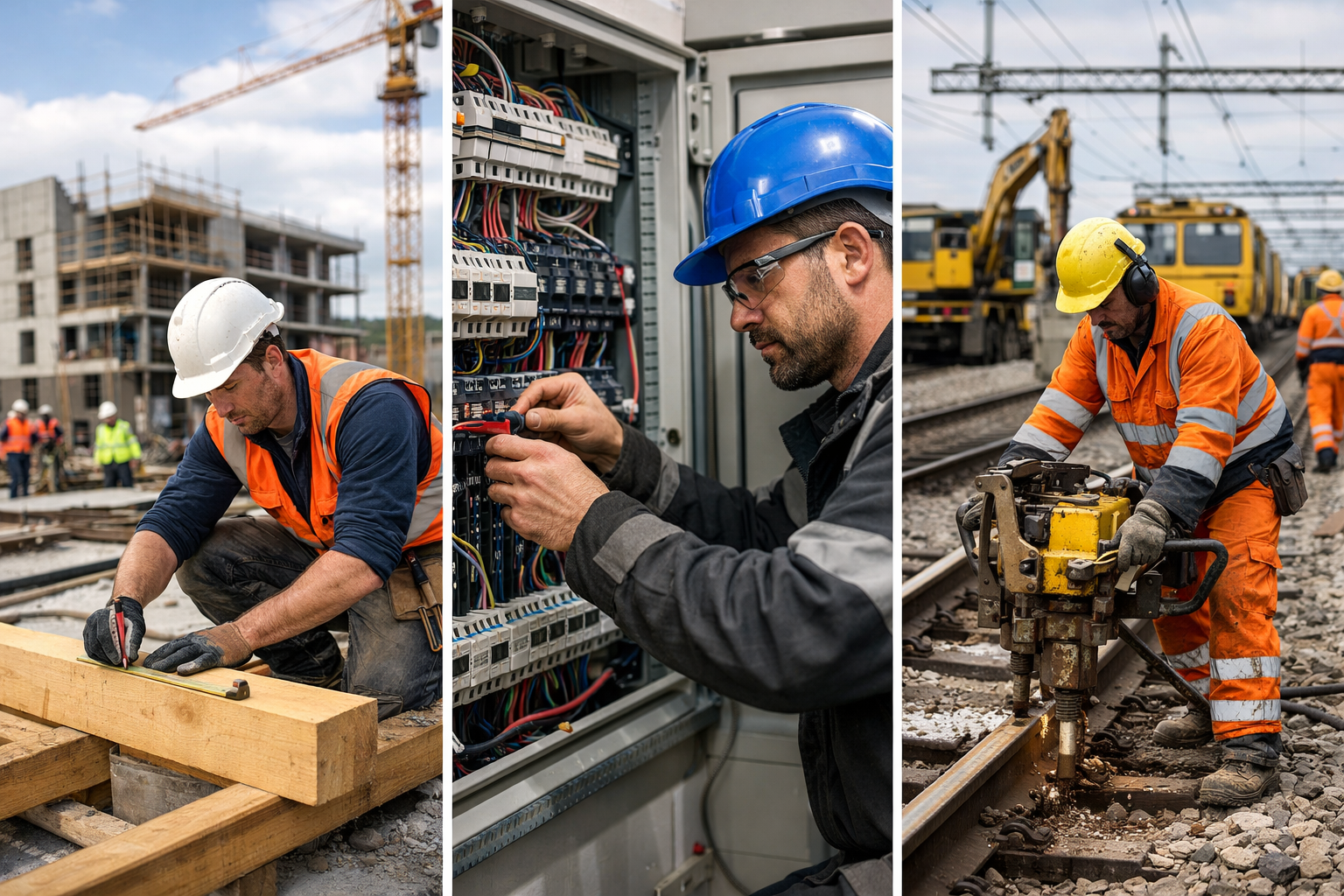 Hantverkare i arbete